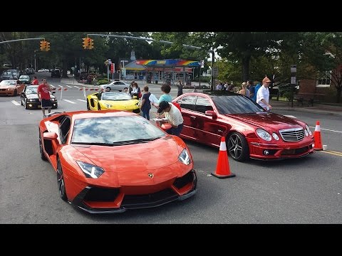 Exotic Cars Leaving Gold Coast Concours BimmerStock 2015