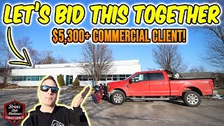 HOW To Bid A COMMERCIAL Client! Breaking Down The Numbers!