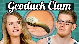 IS THAT WHAT I THINK IT IS?! | College Kids Vs. Food - Geoduck