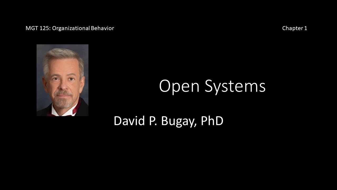Open Systems - Organizational Behavior - C1