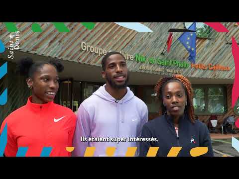 Ecole Nicky de Saint-Phalle, rencontre avec les athlètes Laureen Ouceni, Jerry et Mallory Leconte.