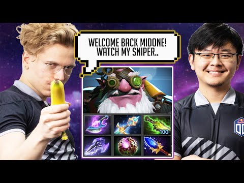 Topson showing to MidOne How Broken SNIPER in 7.28b DOTA 2