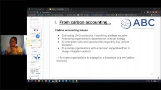 Webinar 2 : Methods & tools for CFO (Carbon Footprint of Organisations) with KÖVET