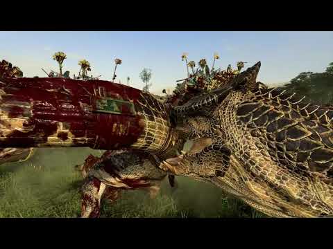 10 Dread Saurians VS 30 Carnosaurs | Total War: Warhammer 2