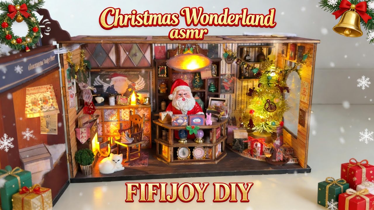 🎄[christmas asmr] building a tiny winter wonderland | no talking, cozy & relaxing ❄️