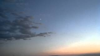 UFO Or Venus? Lone Bright Object in sky, Santa Fe, NM Caught On Video