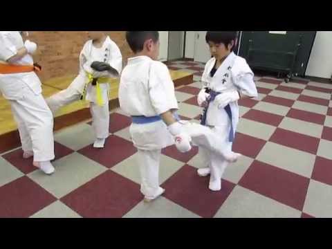 ローキックのカット稽古　２