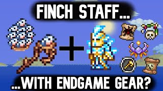 How Far Can The Finch Staff Go if You Start With Endgame Gear | Terraria