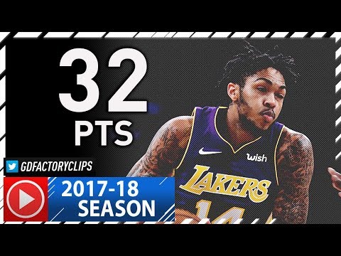 Brandon Ingram Full Highlights vs Warriors (2017.11.29) - Career-HIGH 32 Pts against KD!