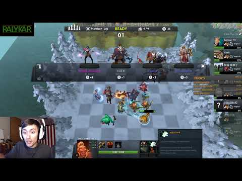 400+ DPS level 3 Troll Warlord with Mjolnir (Ralykar TV Dota 2 Auto chess Highlight)