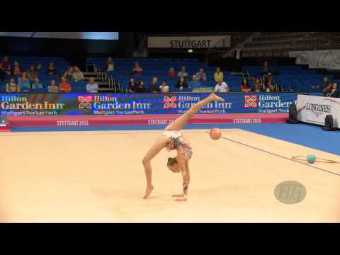Joke VERPOEST (BEL) 2015 Rhythmic Worlds Stuttgart - Qualifications Ball