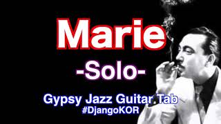 Django Reinhardt - Marie Solo | Gypsy Jazz Guitar Tabs