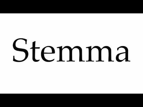 How to Pronounce Stemma