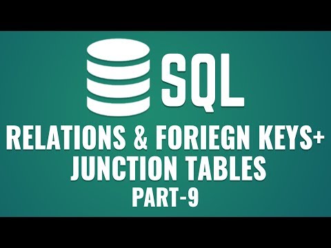 Learn Relations Foreign Keys in MySQL | Junction Tables in MySQL | Part 9