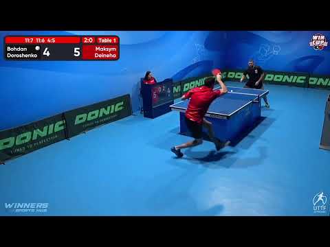 08:30 Bohdan Doroshenko 3 - 0 Maksym Deineha West 1 WIN CUP 29.11.2022 | TABLE TENNIS WINCUP