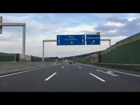 Autobahn, light traffic AUSTRIA A1 Sankt Pölten