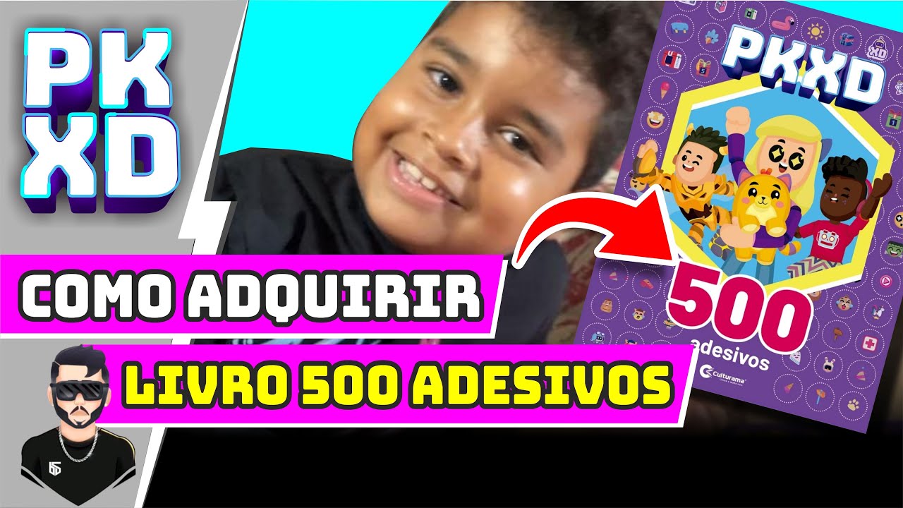 COMO ADQUIRIR LIVRO DE 500 ADESIVOS do PK XD IGUAL DOS CREATORS