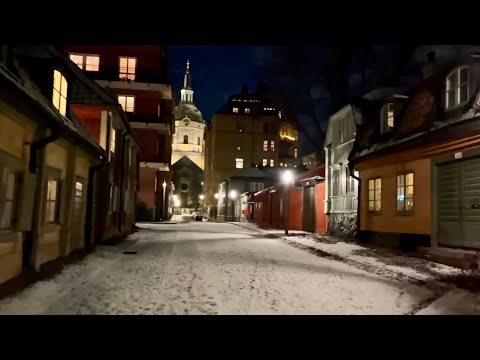 Stockholm Walks: Cornelisparken to Pelarbacken in the first snow