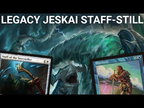 KNOW YOUR STAFF! Legacy Jeskai Sharkstill. Post-Ban Update with Staff of the Storyteller Tokens MTG