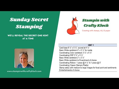 Sunday Secret Stamping July 24, 2022