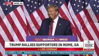 FULL SPEECH: President Trump Holds a Get Out The Vote Rally in Rome, GA - 3/9/24