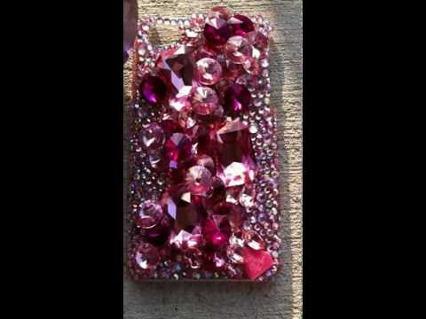 3d bling crystal cell phone cover