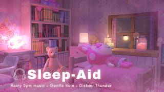 🌙Sleep-Aid | ASMR • 2 Hour 5pm ACNH music + 8 Hour Ambience only☔⚡