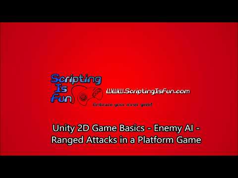 Unity 2D Game Basics - AI Ranged Attack in a Platform Game