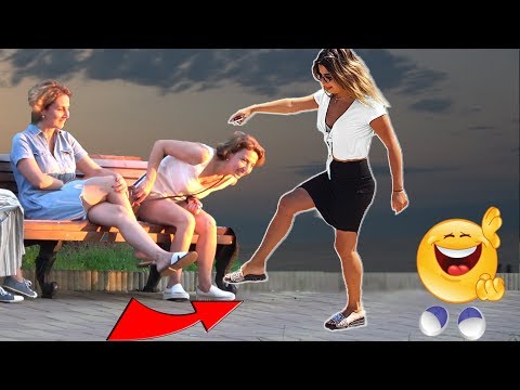 stepping over nothing prank - AWESOME REACTIONS -Best of Just For Laughs