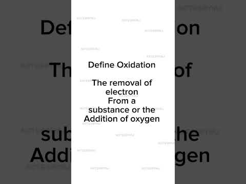 What is oxidation | Types of reactions #oxidation
