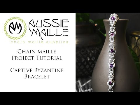 Chain Maille Tutorial - Captive Byzantine Bracelet