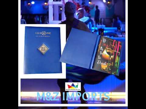 Hotel Menu Leather Folder