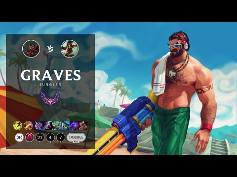 Graves Jungle vs Nidalee - KR Master Patch 12.11
