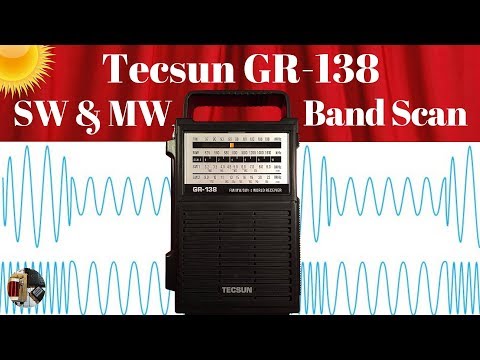Tecsun GR-138 Portable Radio | Daytime Shortwave & MW Band Scan