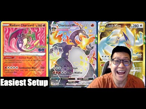 410 HP CHARIZARD VMAX Deck, 1HKO, Easy 1 Turn Setup With Lugia VStar