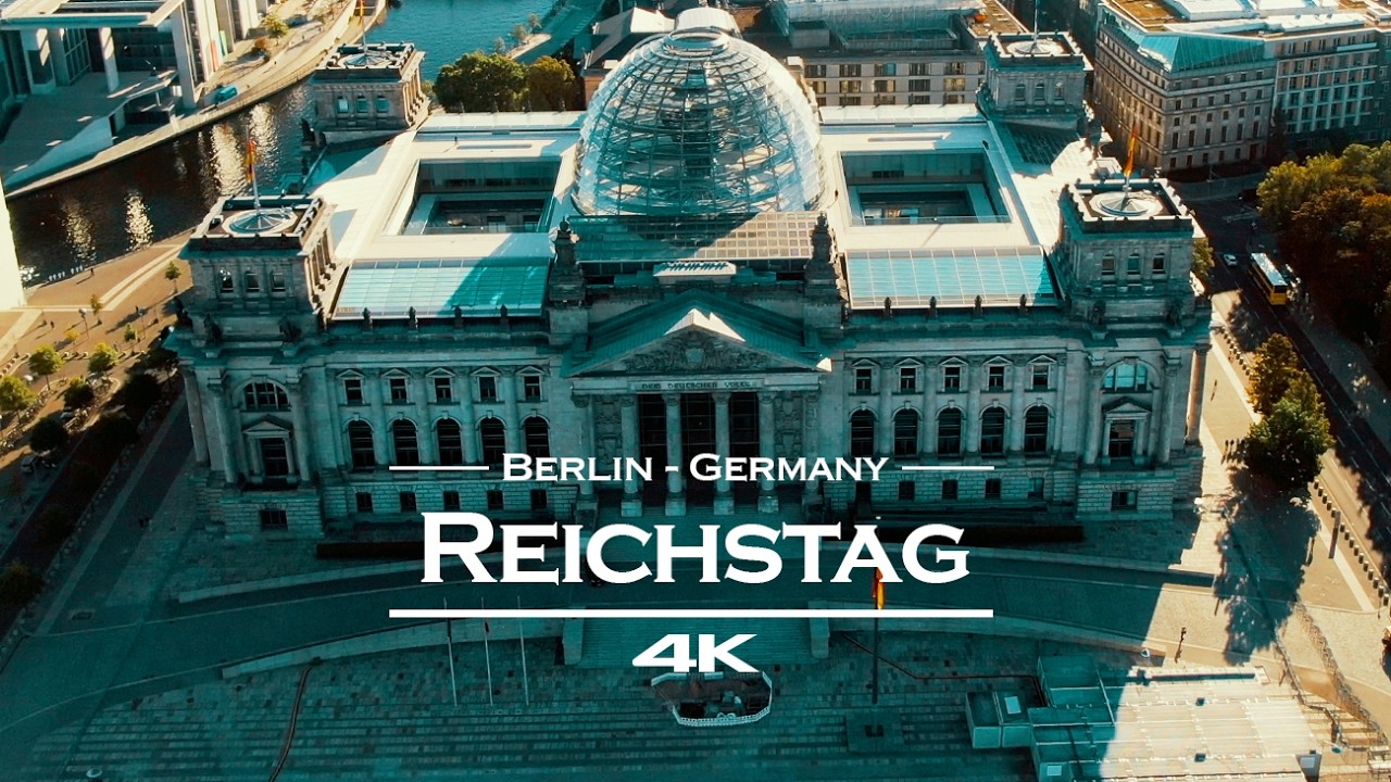 Reichstag Berlin 🇩🇪 in 4K | Stunning Drone Views of Germany’s Parliament