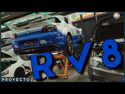 ASÍ VA nuestro Mazda RX8 con motor V8 🔥
