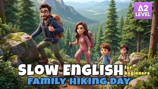 Our First Family Hiking Trip | Easy English Listening Story for Beginners (A1-A2 Level)