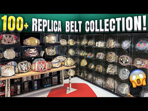 My Full 100+ Replica Belt Collection! ($100,000) WWE, WCW, AEW, TNA, ECW, WWF!