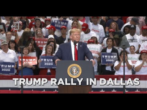 Pres. Donald Trump talks jobs, Democrats, guns, Beto at Dallas rally