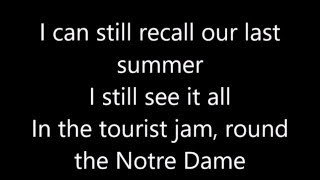 Abba Our Last Summer Lyrics