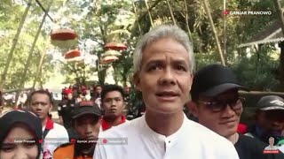 preview picture of video 'Kunjungan Bapak Ganjar Pranowo ke Pasar Slumpring di Wisata Desa Cempaka'