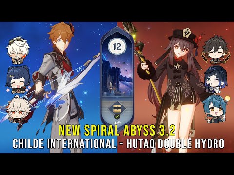C0 Childe International and C1 Hutao Double Hydro - Genshin Impact Abyss 3.2 - Floor 12 9 Stars