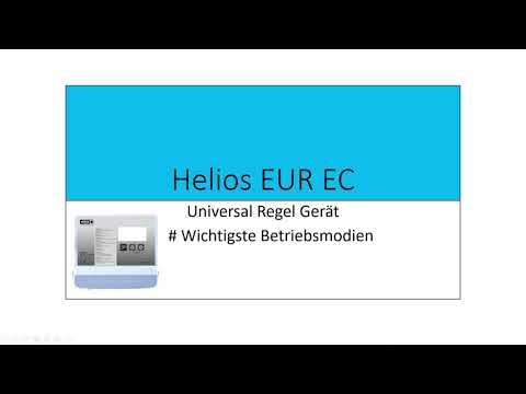 Helios EUR EC #Betriebsmodien