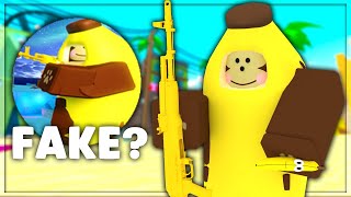 I DID THE STEPS FOR THE MONKEY SKIN.. (Roblox Arsenal)