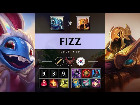 Fizz Mid vs Azir - KR Grandmaster Patch 25.17