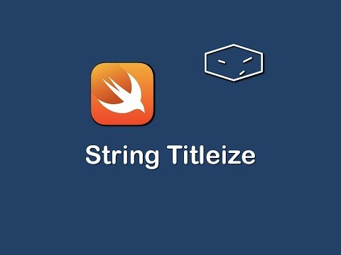 string titleize in swift 3