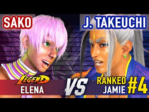SF6 ▰ SAKO (Elena) vs JOHN TAKEUCHI (#4 Ranked Jamie) ▰ Street Fighter 6 High Level Gameplay