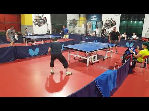 Active Blocker vs Straight Shooter! - Table Tennis Entertainment - Sadi Ozkan vs Serafettin Dilaver