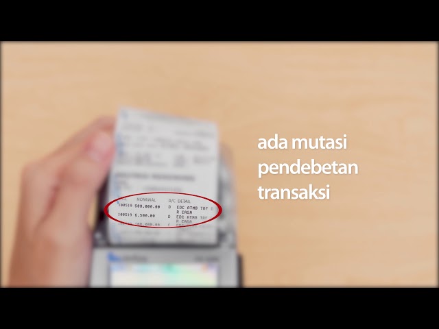 Thumbnail video Cara transfer ke bank lain dengan mandiri debit milik 
				nasabah